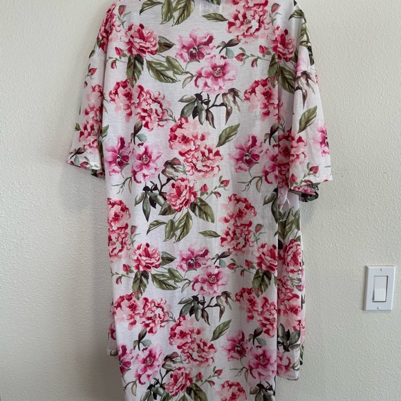 Show Me Your Mumu Brie Floral Robe Print Belted Short Sleeve Cardigan One Size - Picture 4 of 7